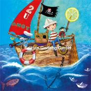 Postkarte Piratenschiff